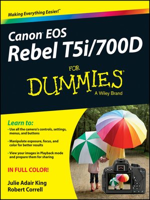 cover image of Canon EOS Rebel T5i/700D For Dummies